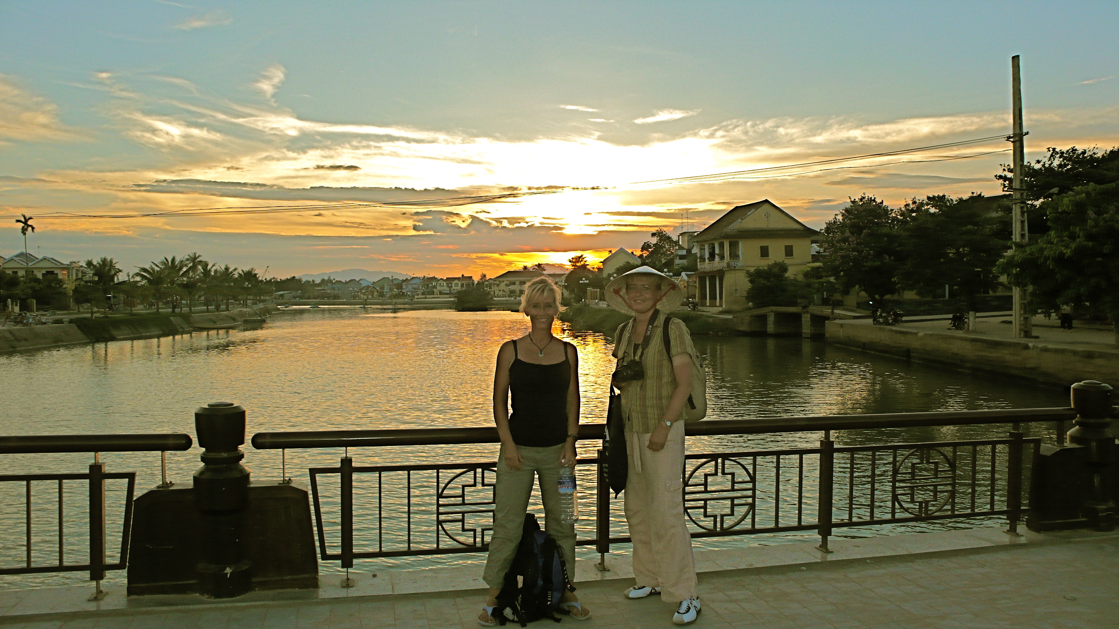 Hoi An floden ved solnedgang