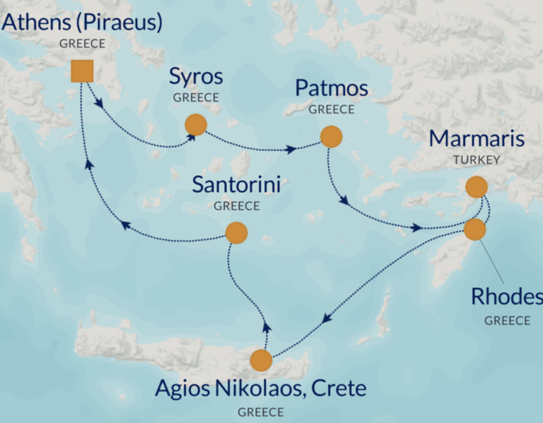 Sejlrute Athen - Athen