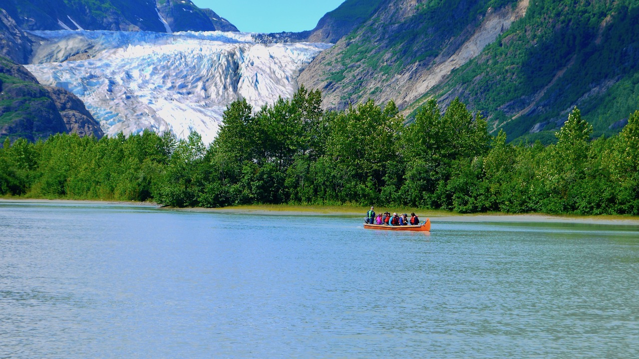 Haines County gletscher og  kajak tur i Alaska, USA