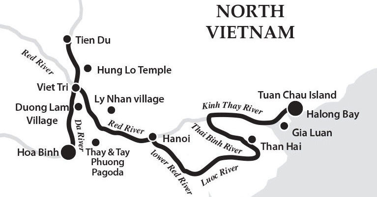 Vietnam Red River Delta flod cruise