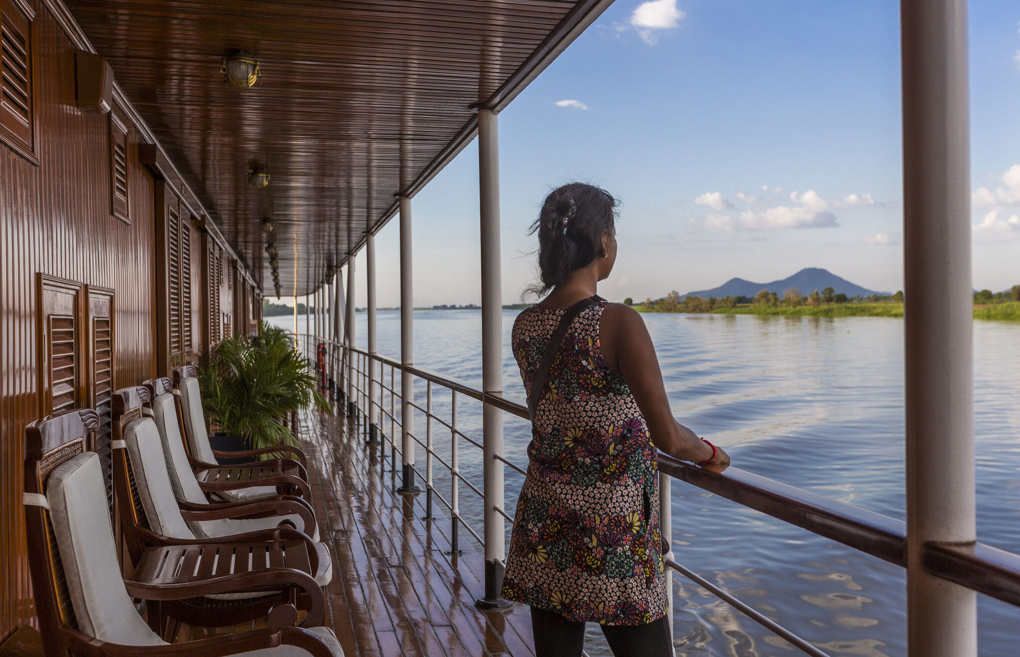 Cruise på Mekong floden i Cambodia byder på de smukkeste udsigter