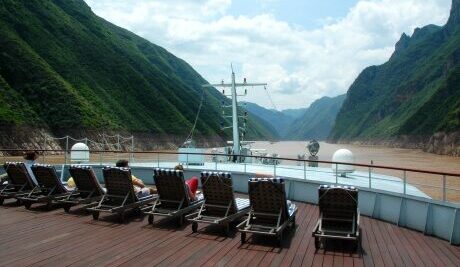 Flod cruises i Kina på Yangtze floden