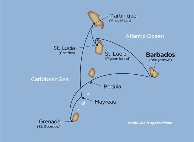 Kort over Caribien