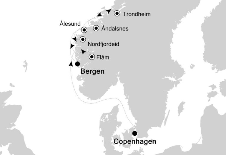 København-Bergen 28.jun-05.jul 2023
