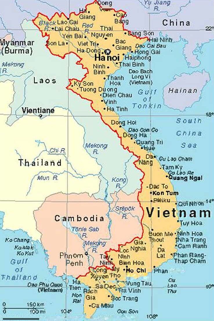 Sydøst Asien oversigtskort