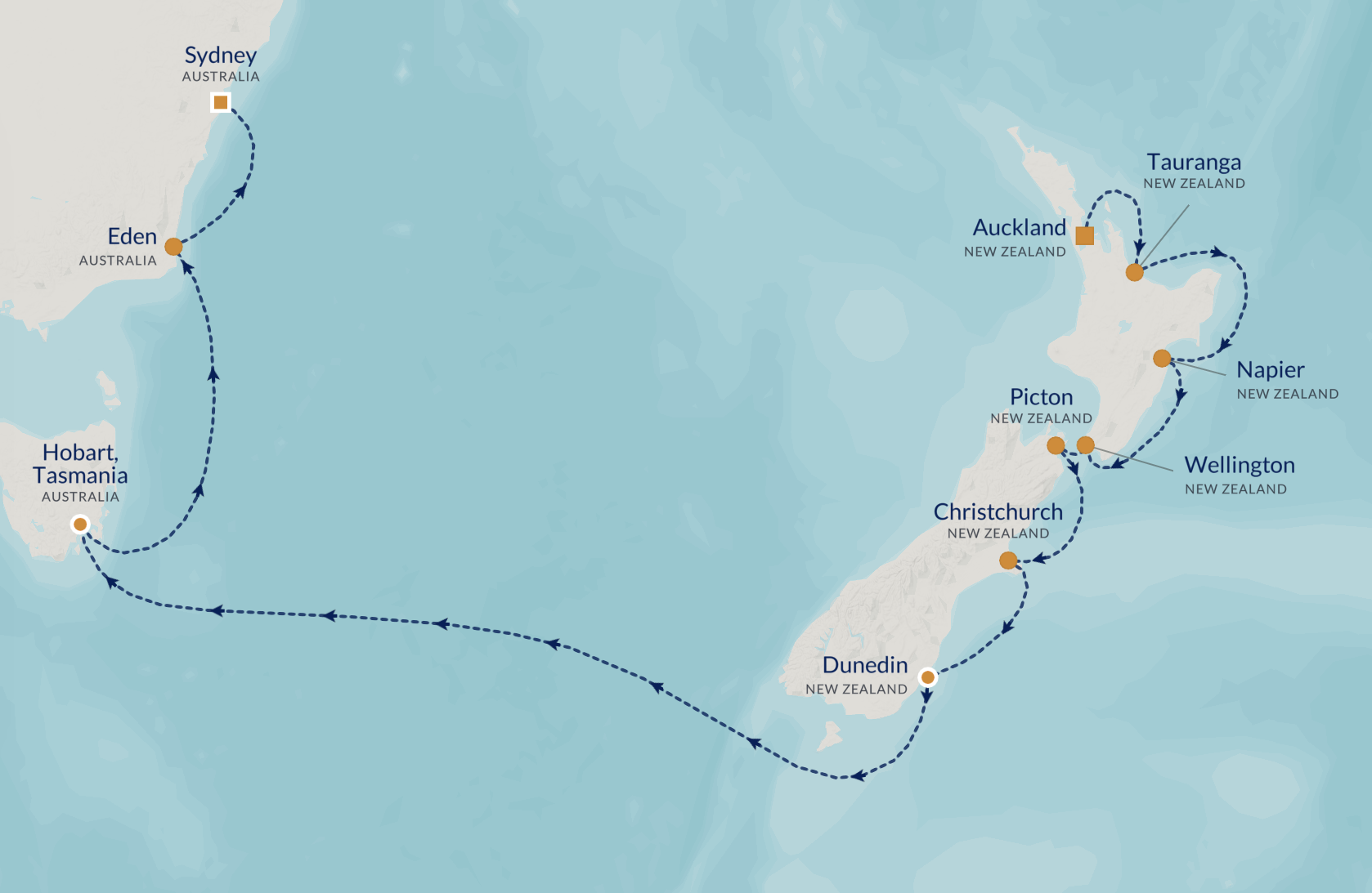 A Onward Auckland – Sydney