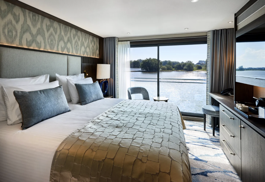 Stateroom på 17 kvm med fransk balkon