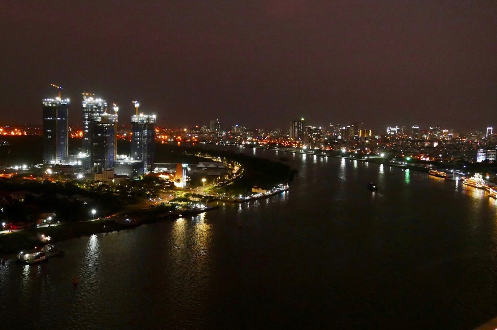 Udsigt over Saigon floden